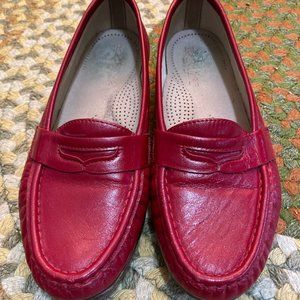 Red SAS Shoes Wide Width Loafers